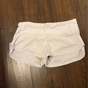 White LULULEMON shorts size 6